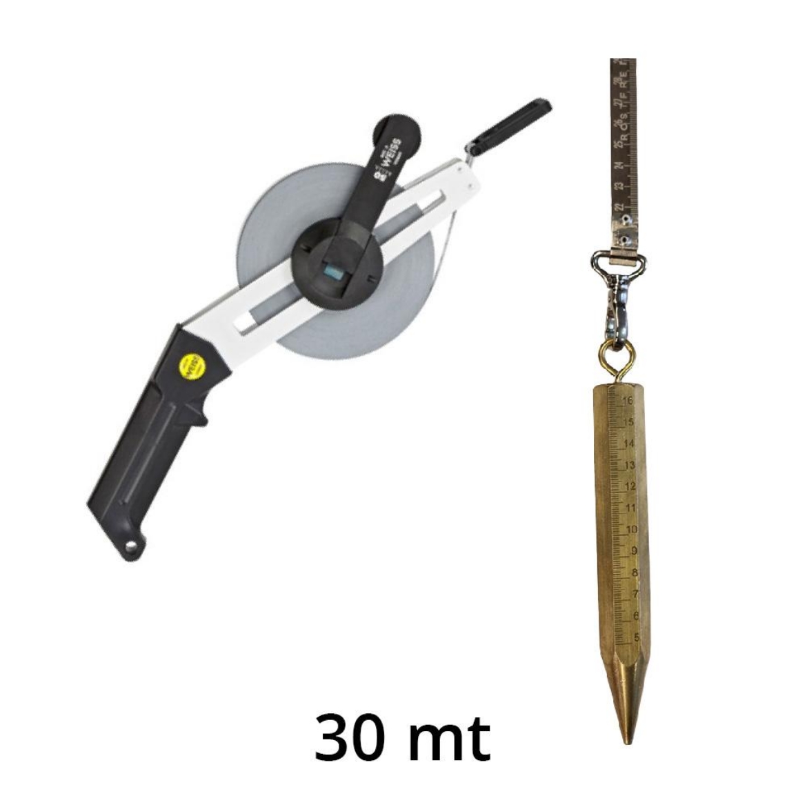 WEISS Paslanmaz Şaküllü Tank Metresi - 30 mt resmi