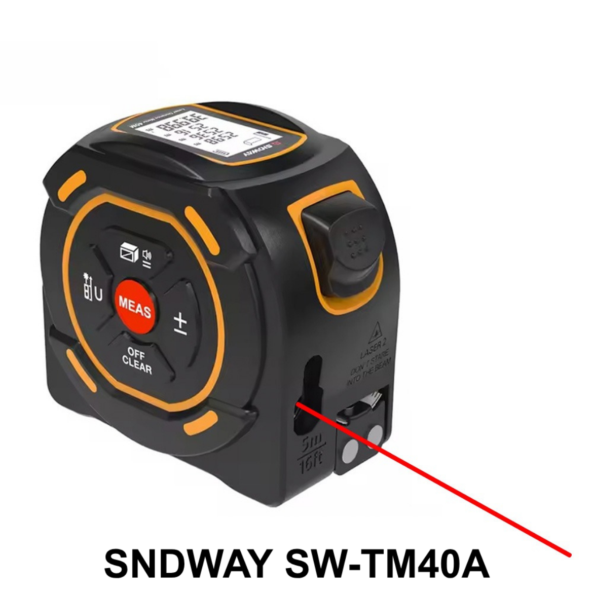 SNDWAY SW-TM40A Lazer Mesafe Ölçerli Şerit Metre resmi